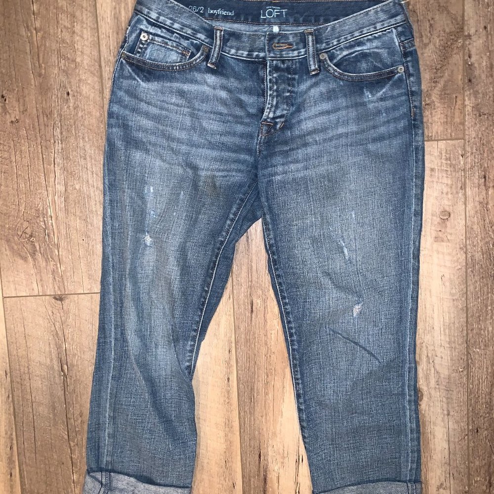 LOFT Boyfriend Jeans